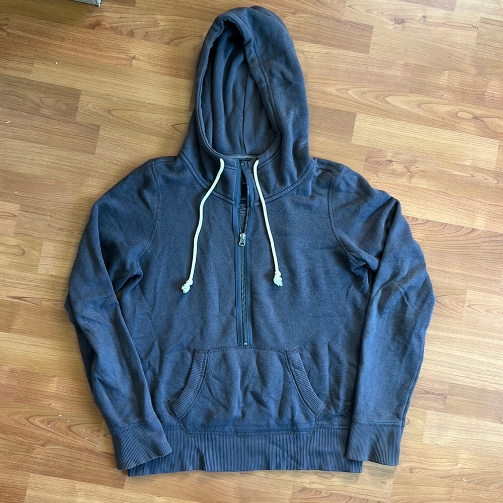 American Eagle Cozy Quarter-Zip Hooded Sweatshirt